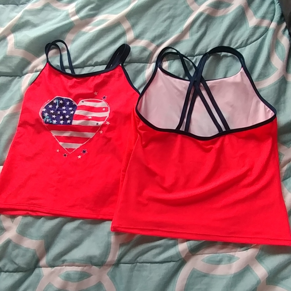 Two Identical OP Swim Suit Tops NWOT
